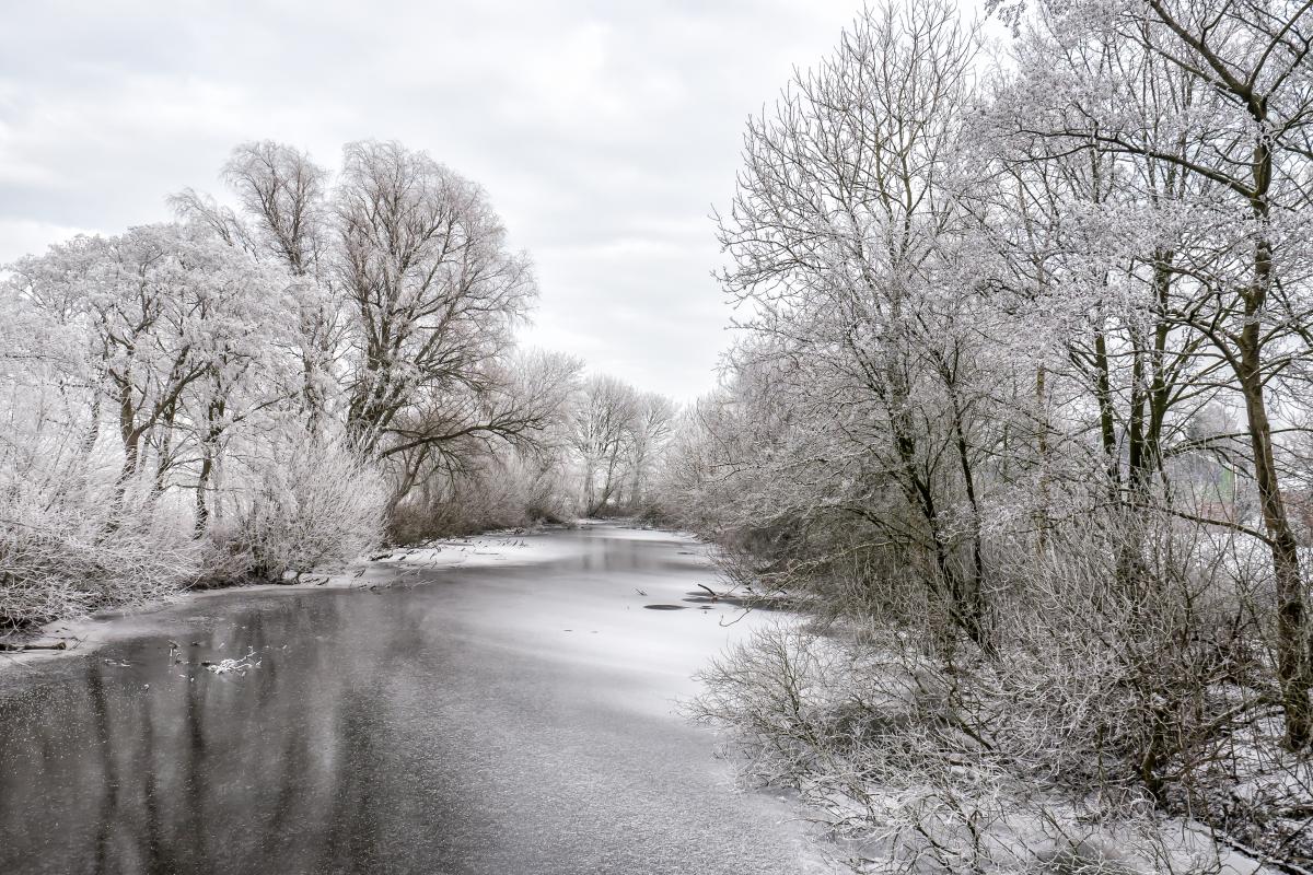 Winterfoto vom Kapellentief in Riepsterhammrich