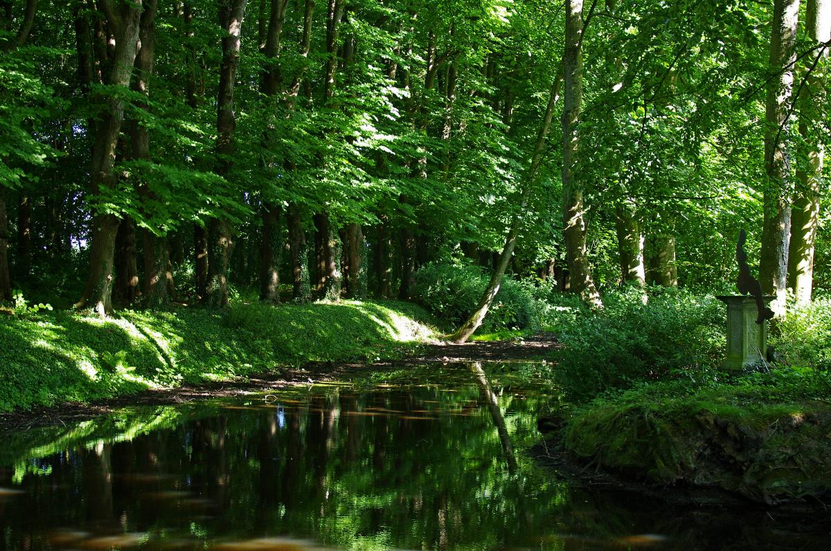 Der Osterburg Burggraben in Groothusen