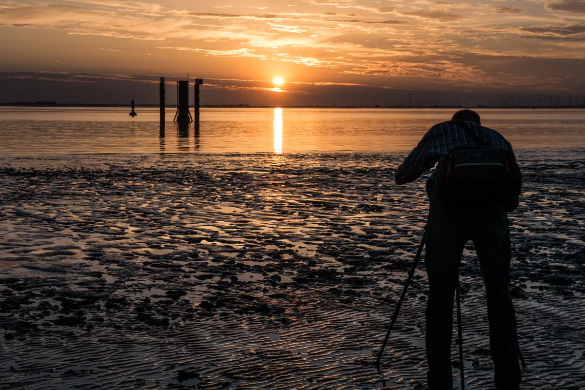 Abendfoto mit Fotograf