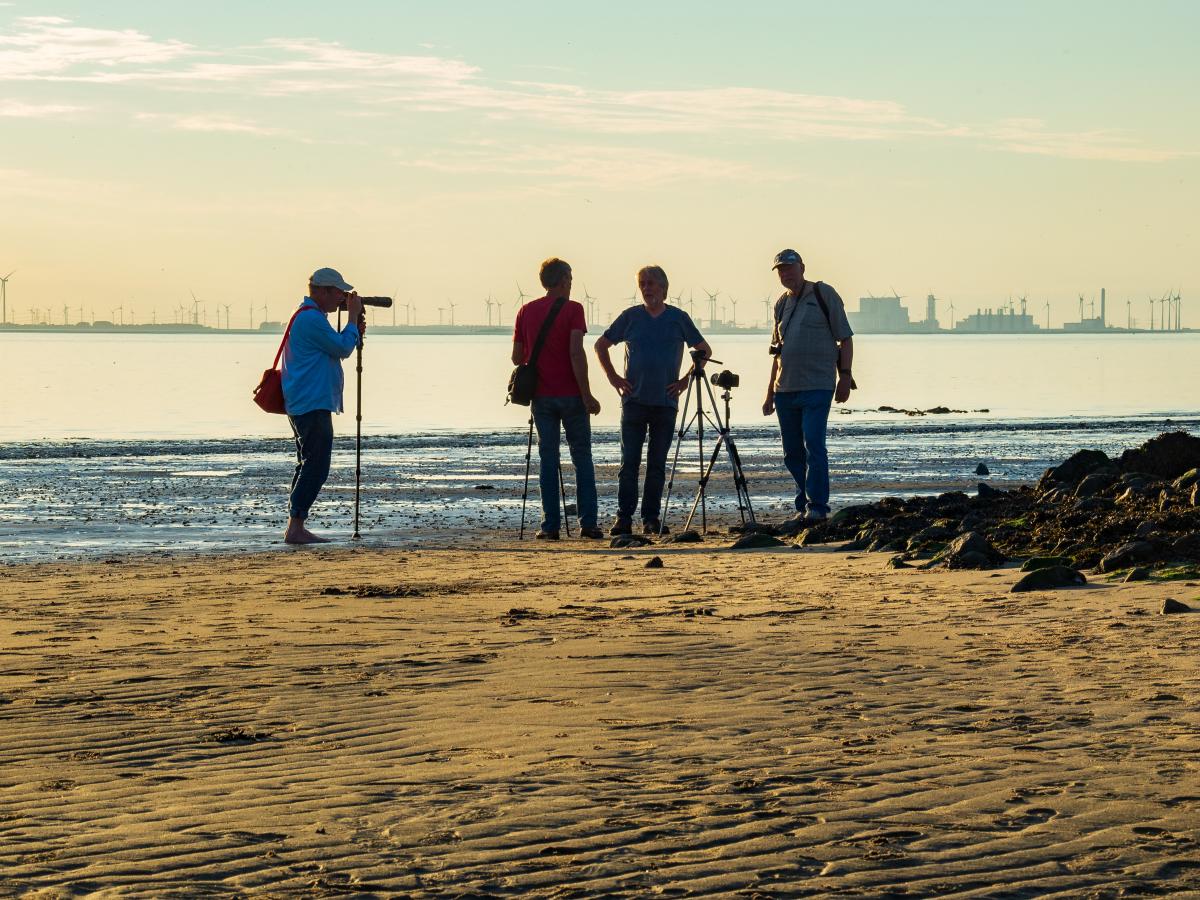 Fotofreunde diskutieren