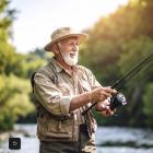 Angler am Fluss