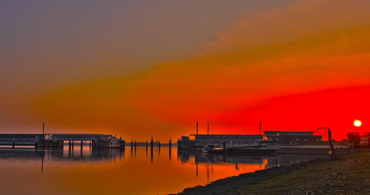 Sonnenuntergang in Gandersum